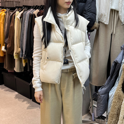 秋冬面包服羽绒服马甲外套