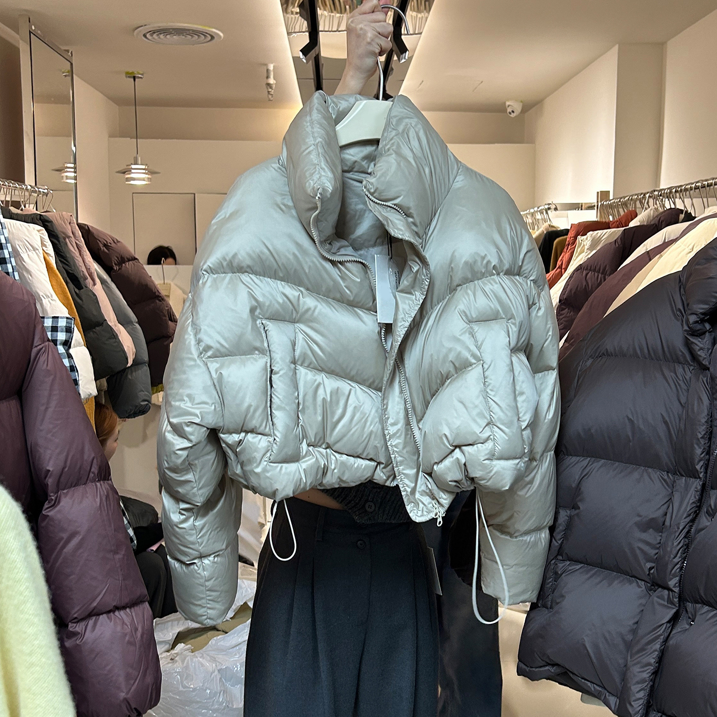 肯豆短款羽绒服女冬季十三行女装新款高级感保暖白鸭绒面包服外套