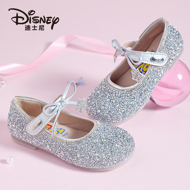 迪士尼水晶鞋艾莎公主鞋演出