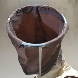 不锈钢圆形布草车 布草袋 客房服务车 洗衣房布草收集车清洁车