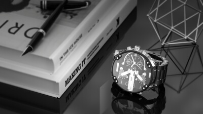 【17-机械手表】C4D工程OC渲染3D模型素材设计场景灯光贴图材质齐