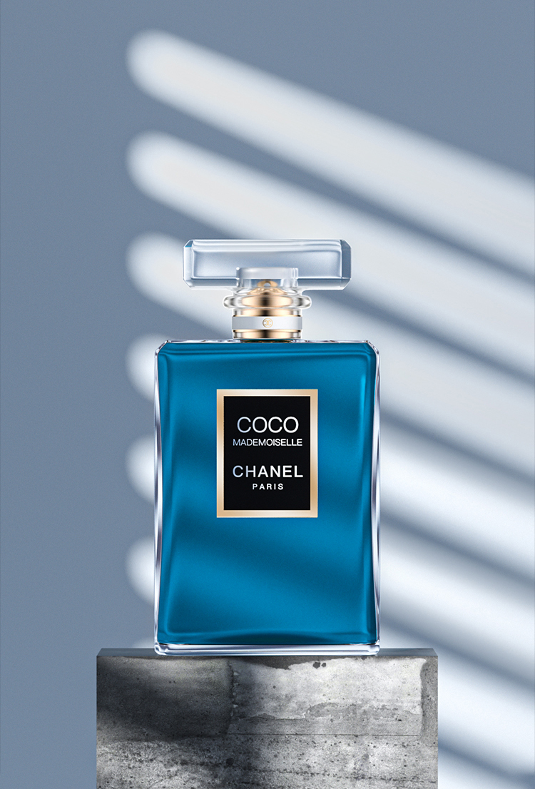 【372-COCO香水】C4D工程OC渲染3D模型素材场景灯光电商源文件