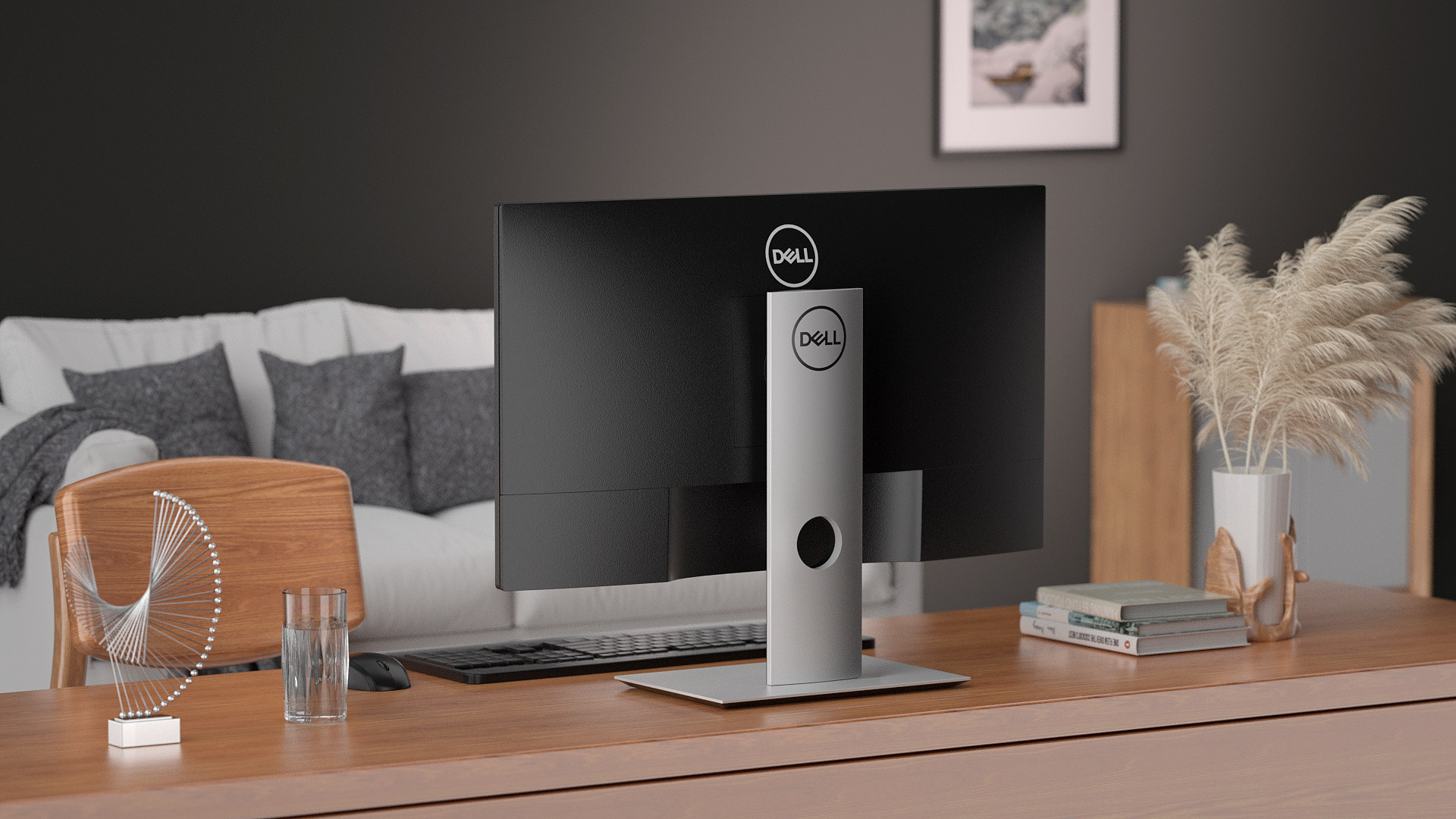 【147-戴尔显示器】C4D工程OC渲染3D模型素材场景灯光贴图材质