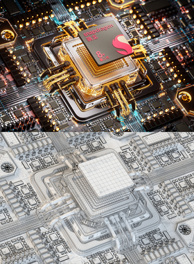 【391-科幻芯片*2】C4D工程OC渲染3D模型素材场景灯光电商源文件