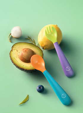 【192-婴儿辅食勺】C4D工程OC渲染3D模型素材场景灯光贴图源文件