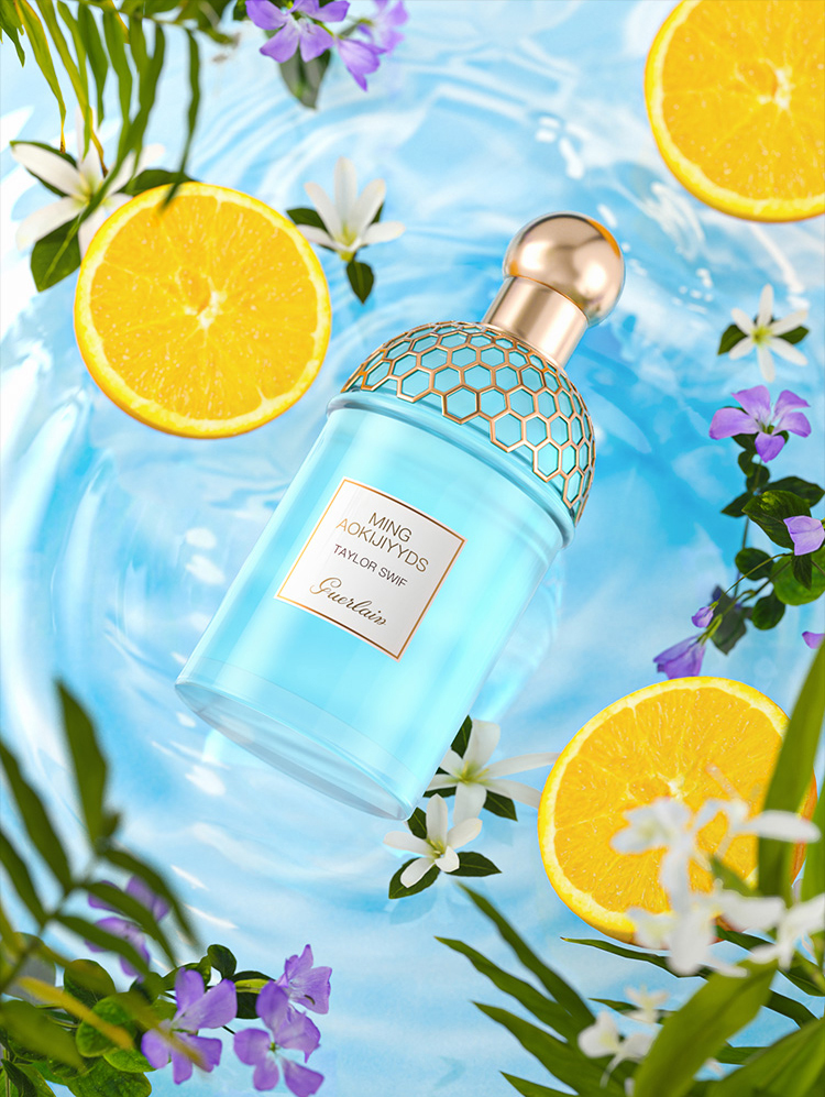 【393-娇兰香水】C4D工程OC渲染3D模型素材场景灯光电商源文件