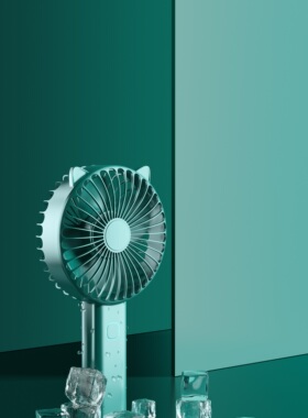 【126-手持风扇工程】C4D工程OC渲染3D模型素材场景灯光贴图材质