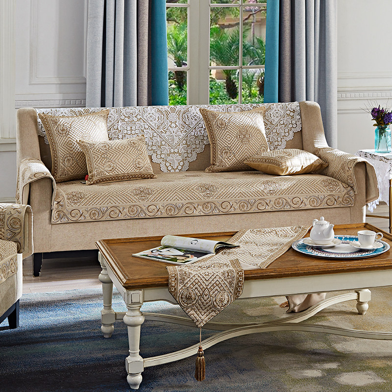 欧式沙发垫奢华四季通用布艺客厅真皮沙发垫套防滑路易菲尔在类目 居家布艺, 坐垫/椅垫/沙发垫, 沙发垫中 - 来自Buy2taobao.com提供专业的淘宝代购服务