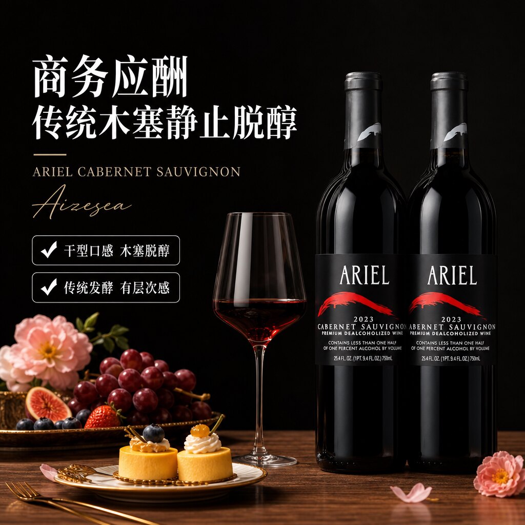 爱丽尔发酵脱醇葡萄汁低糖有酒感