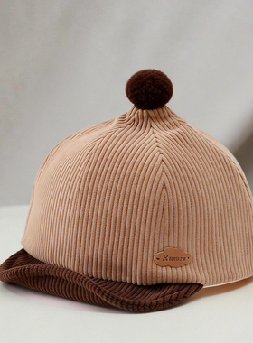 婴儿帽子秋冬婴幼儿鸭舌帽韩版潮遮阳洋气防晒男女童宝宝帽冬天