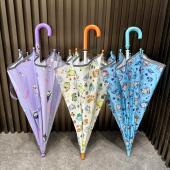 2026出口男童轻便长柄伞防夹手可爱宝宝中小朋友潮童卡通学生雨伞