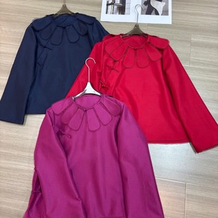 YS271 配可拆卸云肩 G322 小衫 阅悦感云肩斜襟真丝双宫丝长袖