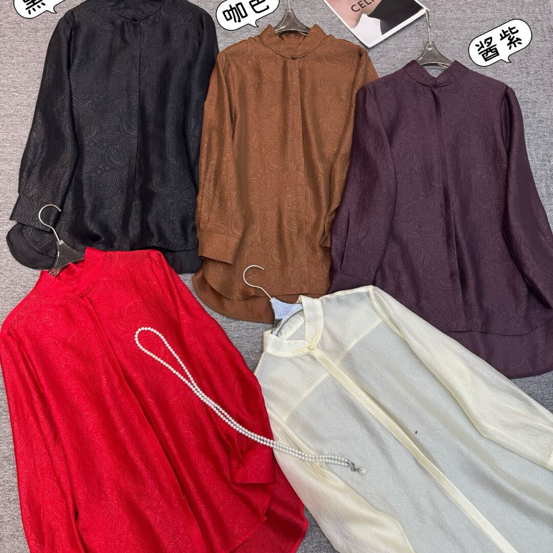 阅悦早春创跑量国风搭子压花工艺高级时尚洋气小衫YS519-G408