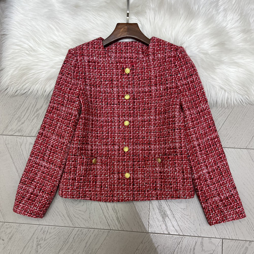 阅悦商务千金羊毛粗花呢小香外套羊毛外套（含70羊毛）A95