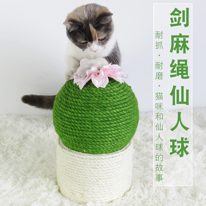 猫咪猫抓板创意仙人球磨爪玩具猫爬架防抓沙发磨爪剑麻仙人掌用品