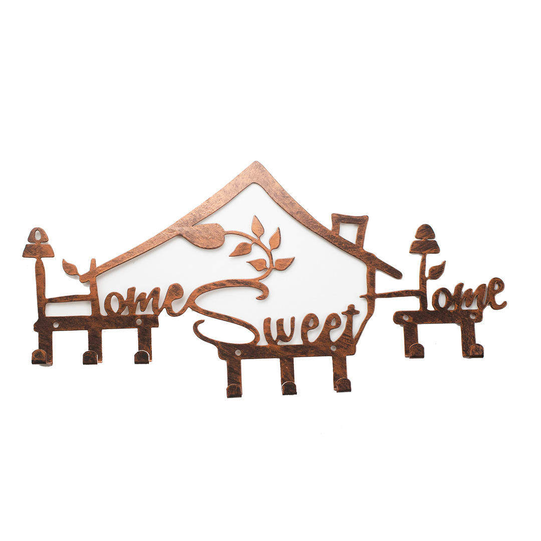 亚马逊盒装树叶家居室内铁艺挂钩挂壁式墙上壁挂铁制装饰壁挂式