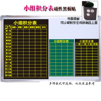 磁性积分表积分榜磁贴表小组竞赛学生班级小学生磁吸惩罚栏班墙贴