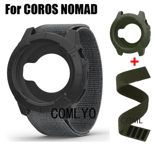 适用高驰COROS NOMAD保护壳+表带尼龙柔软透气排汗 硅胶半包壳