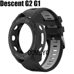 适用佳明Descent G2 G1 Solar表带保护壳快拆硅胶运动男女款