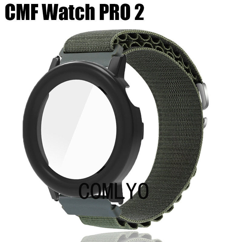 适用CMF WATCH PRO 2 3保护壳+表带尼龙透气排汗运动男女腕带,手表,配件,淘宝优惠券,粉丝福利购,淘宝优惠卷