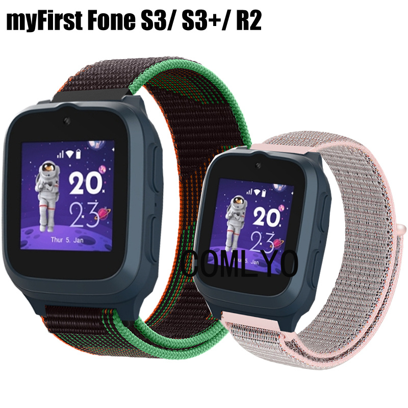 适用myfirst Fone S3 /S3+ /R2智能手表带儿童尼龙透气男女学生款