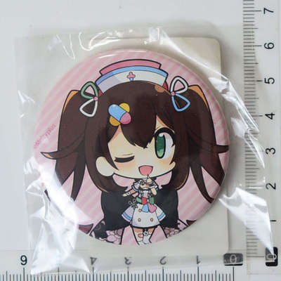 日本正版现货]虚拟YouTuber DMMスクラッチ! 徽章 花守へるし（S