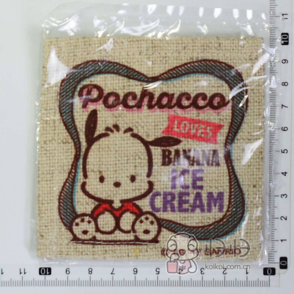 日本正版现货]帕恰狗 Pochacco三丽鸥 niconico布制杯垫（T