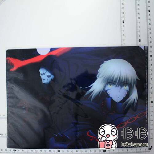 日本正版现货]Fate/stay nightHF×Big Boy   A4文件夹 黑saber