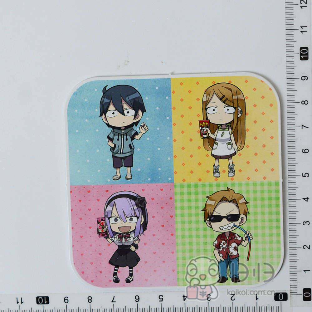 日本正版现货]粗点心战争 だがしかし 明治制果购入特典 塑料杯垫