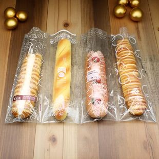 长条毛毛虫袋面包点心吐司饼干袋透明磨砂泡芙袋子烘焙包装食品袋