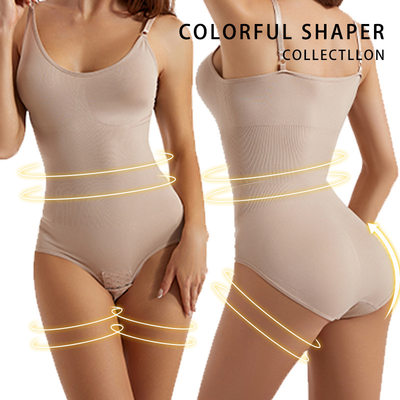 Tummy Control Pants Open Butt Lifting Shaping Suspender Bra