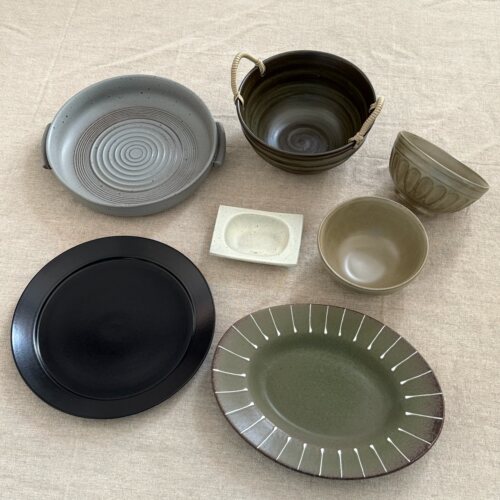 漫生活老板娘 陶韵雅味 二人食套装家用碗盘碗碟餐厅民宿复古日系