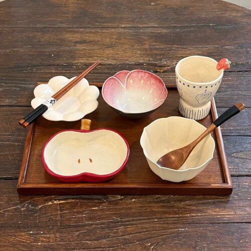 漫生活·老板娘 莓果食光 精致漂亮少女心餐具套装一人食水果系列