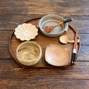 漫生活老板娘 花型陶事 碗具套装一人食月子会所月子餐粗陶餐具·