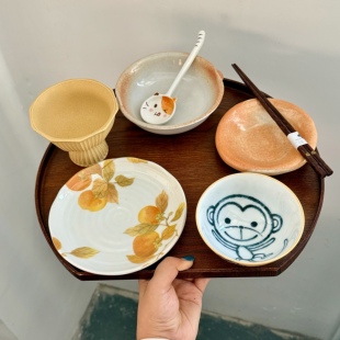 漫生活老板娘 暖意食趣 碗具套装一人食儿童卡通可爱高颜值家用