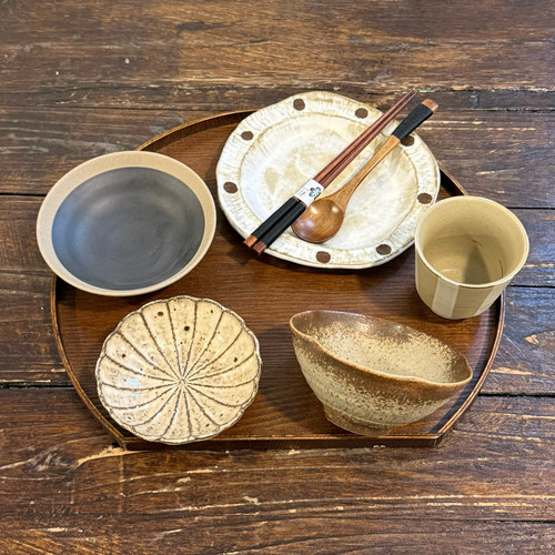 漫生活老板娘 朴釉食韵 粗陶质感一人食餐具侘寂风精致高级感家用