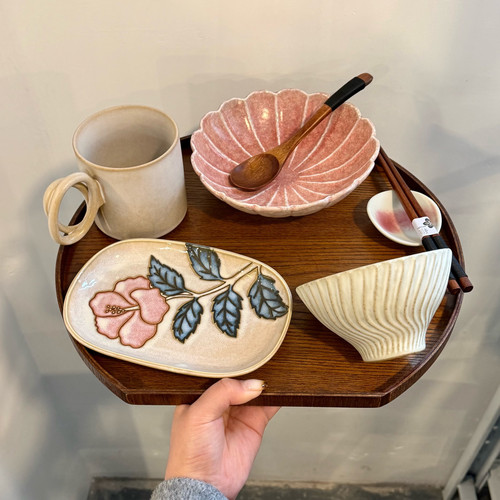 漫生活老板娘 和风花语 礼品送礼一人食餐具套装碗盘杯碟精致漂亮