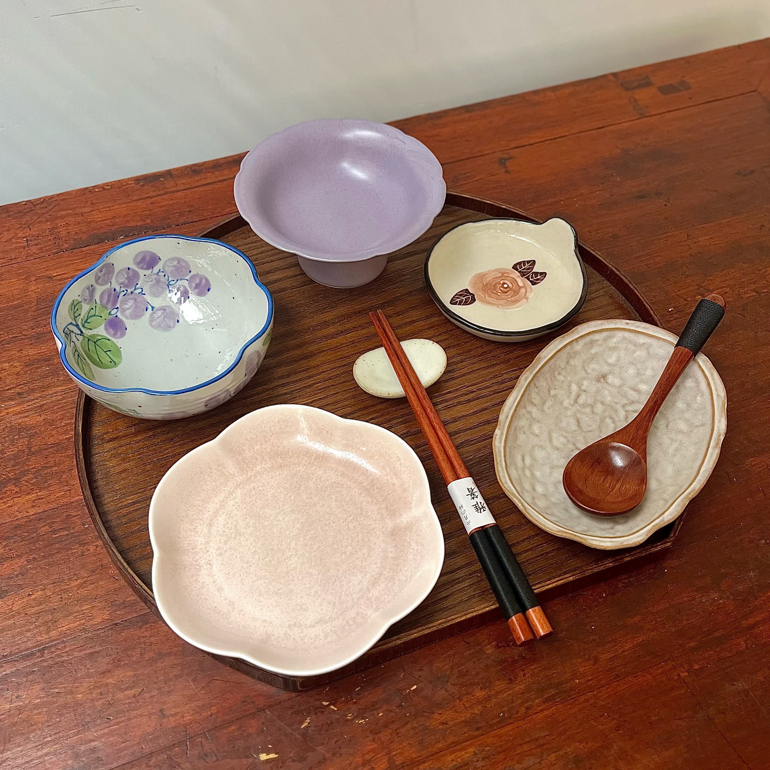 漫生活老板娘 紫韵雅食 新中式一人食碗盘碗碟套装月子减脂分餐