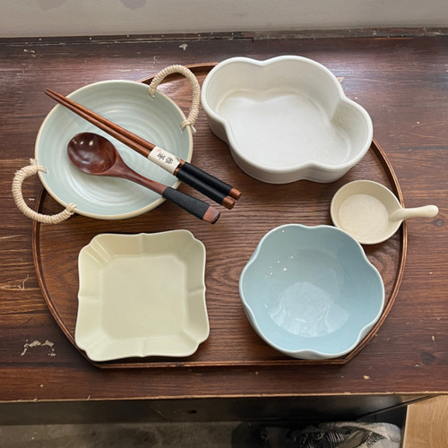 漫生活老板娘 青葱岁月一人食简约精致早餐套装餐厅饭店餐具组合
