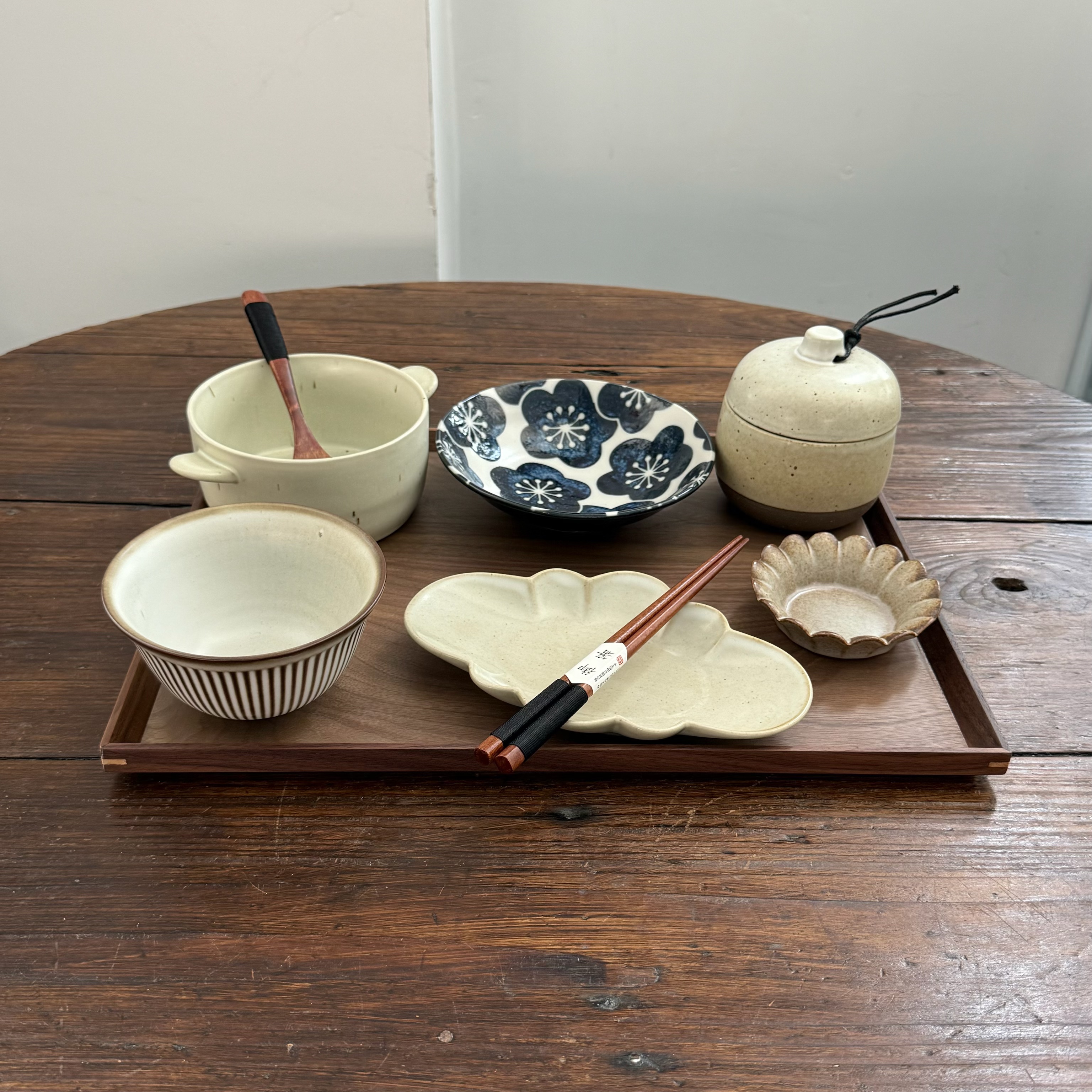 漫生活老板娘 浅调生活 日式餐具套装一人食月子餐分餐餐具家用