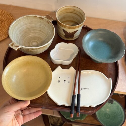 漫生活老板娘 萌趣瓷韵早餐碗盘月子餐一人食高级餐ins风精美托盘