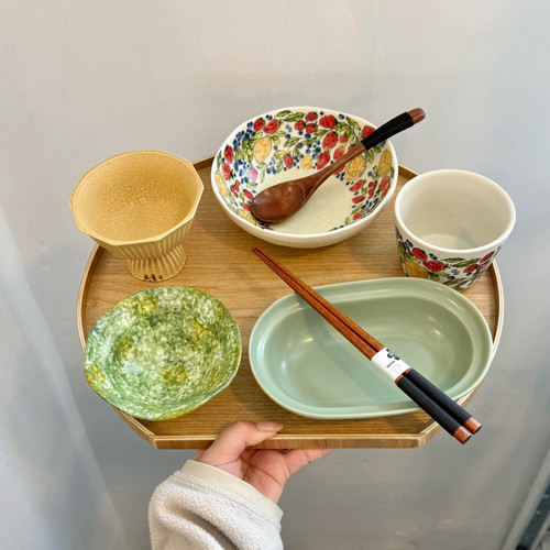 漫生活老板娘 繁花果趣 田园风一人食餐具套装碗盘杯碟家用仪式感