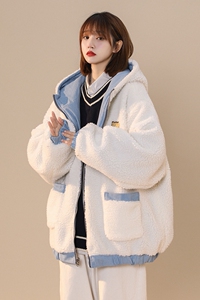 现货两面穿羊羔毛绒外套棉衣棉服M520P125控159低于必投图片