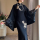 2025新款 搭配黑色旗袍披肩外搭开衫 斗篷外套小个子刺绣高贵秋冬女