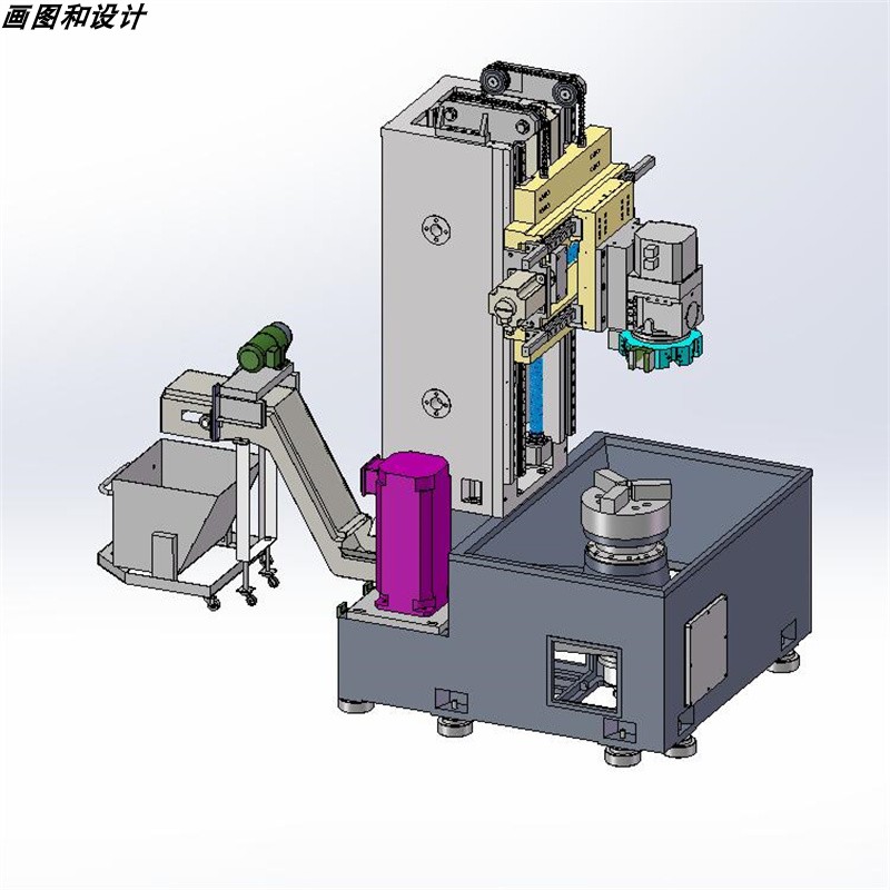数控立式车床VTC5060E数控立车X2771 3D图纸 机械设计素材 SW模型