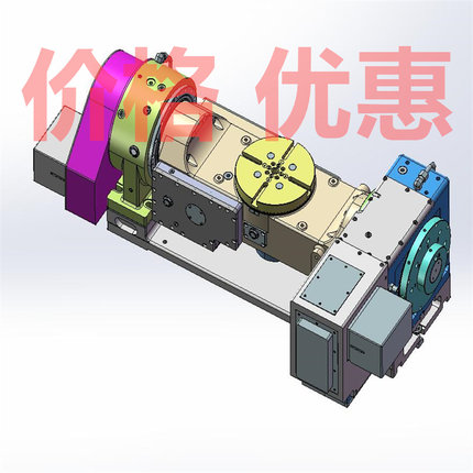数控转台旋转平台模组案例12套合集A1333D图纸机械设计素材SW