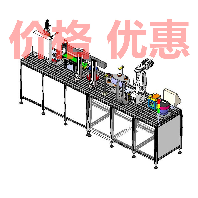 机器人流水线教学设备X27753D图纸机械设计素材SW模型