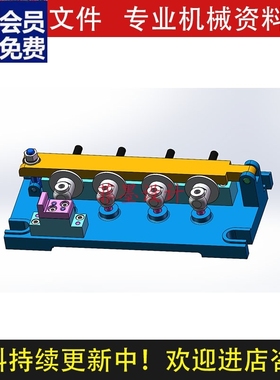 摩托车减震支柱机械夹具设计SW21版三维模型说明书CAD图纸C228CAD