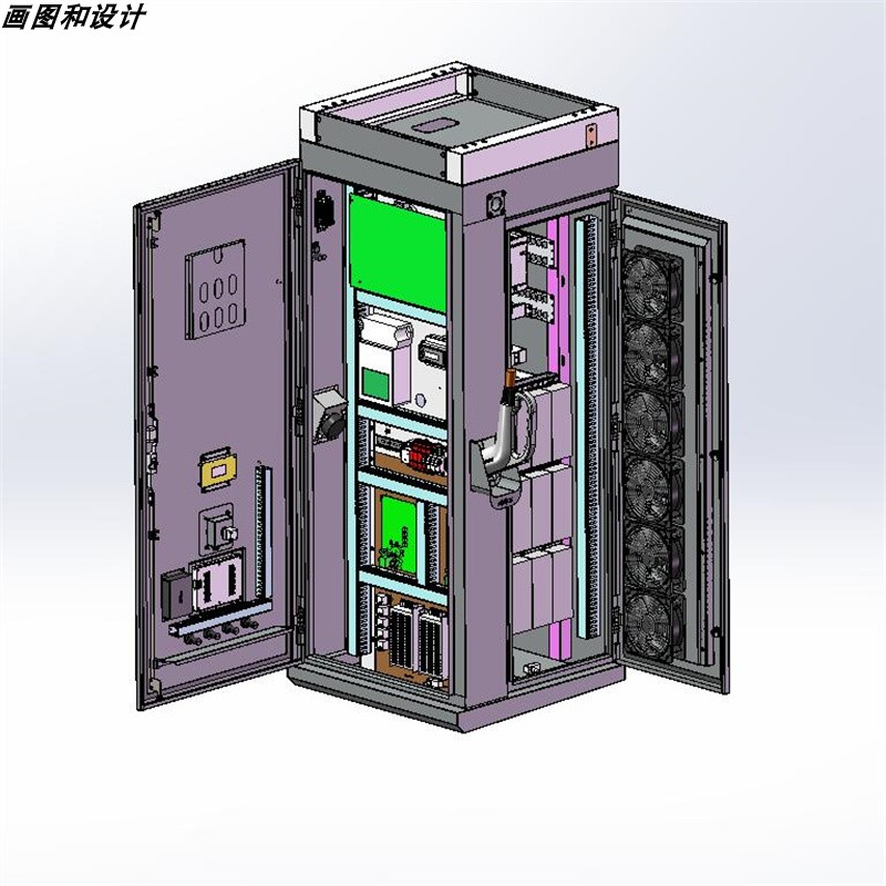 EV240KW 直流充电桩 详细结构X2887   3D图纸 机械设计素材 SW