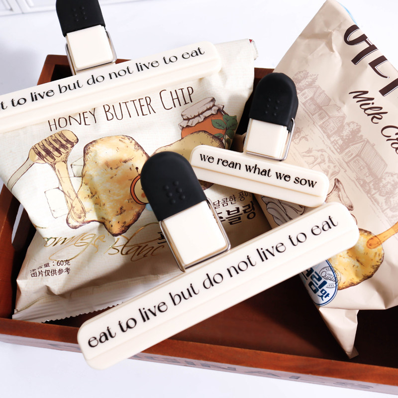 北欧风字母封口夹厨房零食密封夹简约食品袋夹子塑料袋防潮密封器,厨房/烹饪用具,封口夹,淘宝优惠券,粉丝福利购,淘宝优惠卷